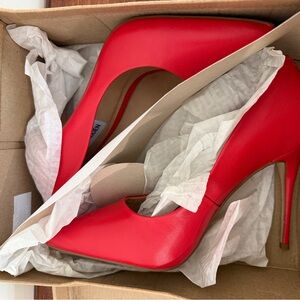 Steve Madden Red Pointed-Toe Stiletto Pumps